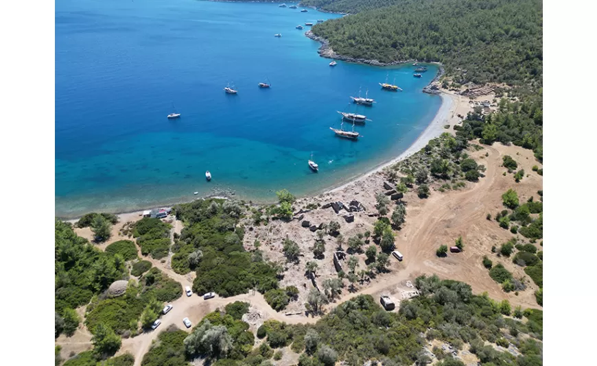 Bodrum'da Kissebükü Antik Kenti'ndeki kazı çalışmaları sürüyor