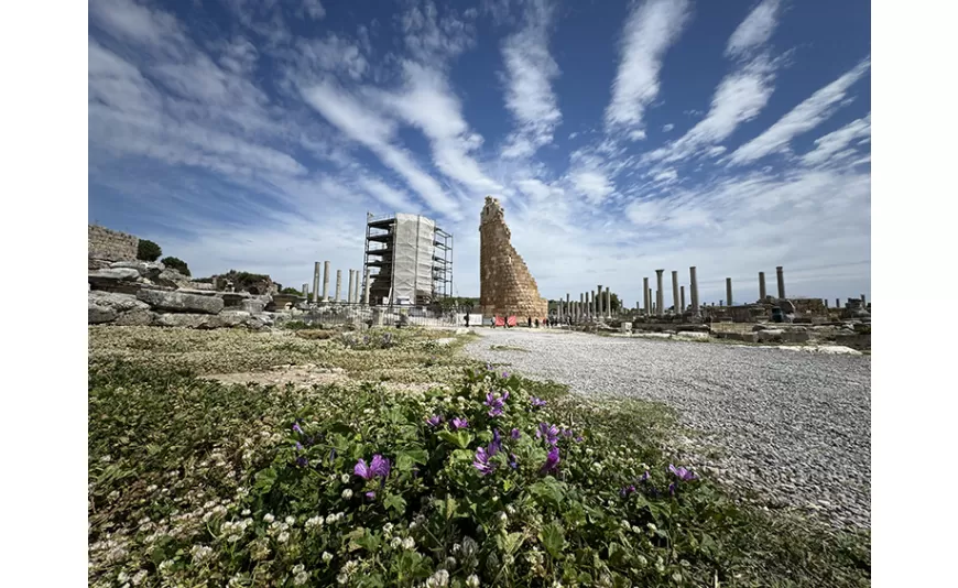 Perge Antik Kentinin stadyum arenasındaki çalışmalar tamamlandı