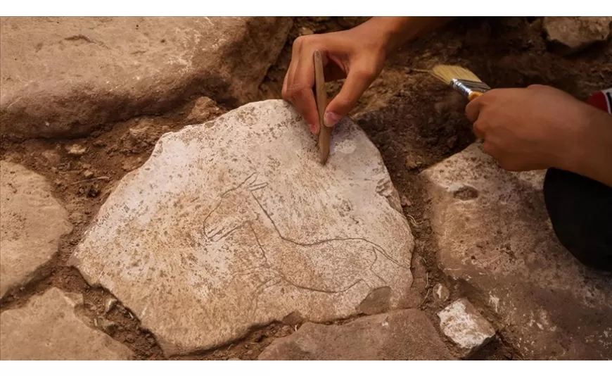 Karahantepe'de bulunan koşan yaban eşeği figürü neolitik döneme ışık tutacak