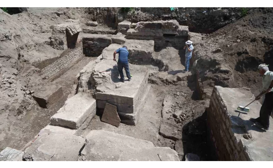 Bolu'daki İnşaat Kazısında Ortaya Çıkan Tarihi Hamam