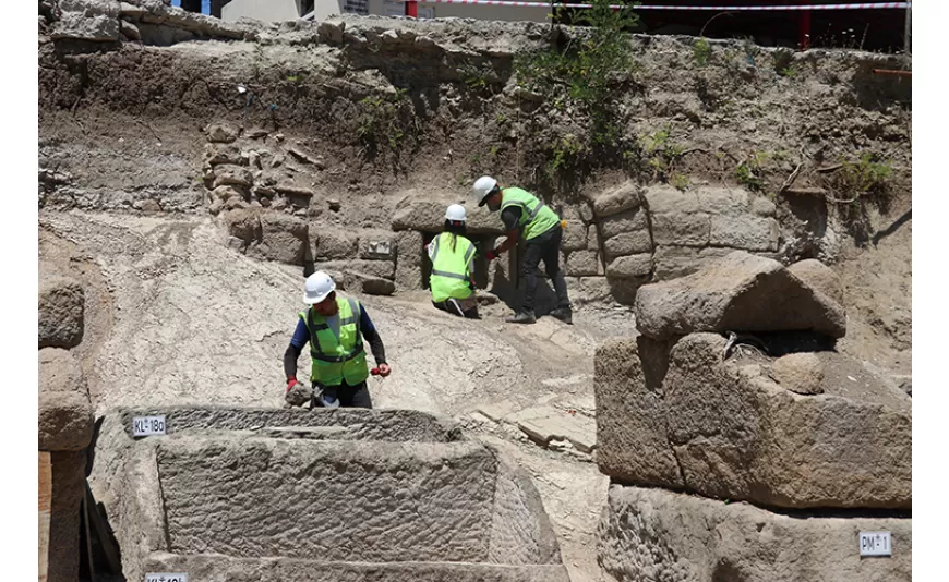  Tios Antik Kenti'nde Roma Dönemine Ait Nekropol Alanı Ortaya Çıkarılıyor