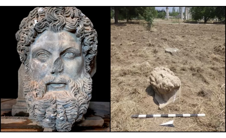 Aphrodisias Antik Kenti'nde "kolosal Zeus başı" bulundu